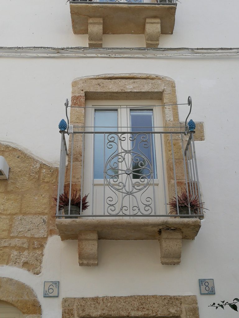 Decorative balcony Polignano a Mare.